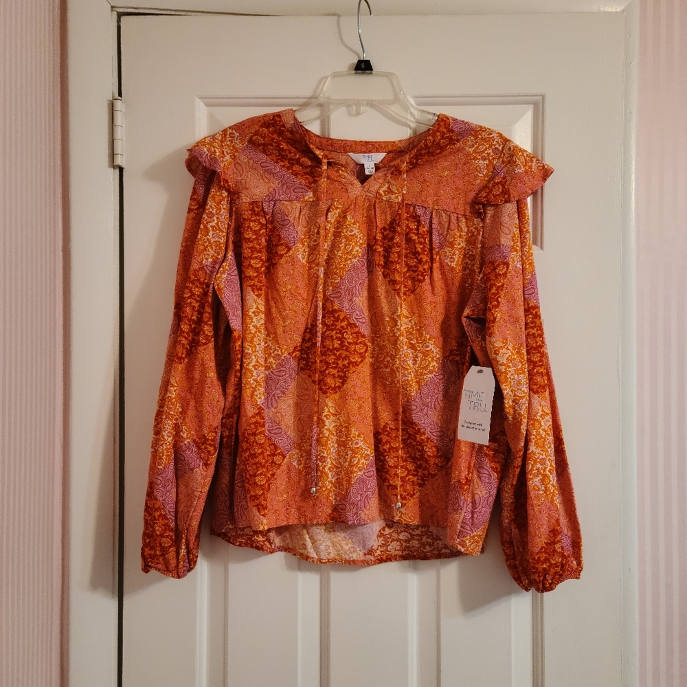 Time and Tru blouse L